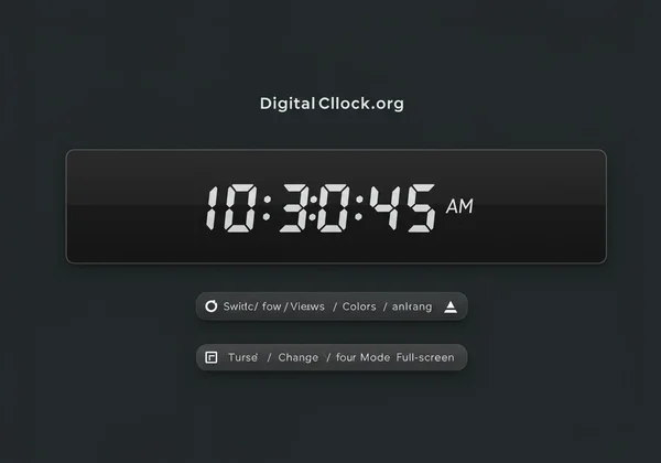 DigitalClock.org with customizable digital display