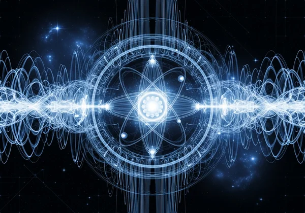 Cesium atom oscillations representing atomic time accuracy