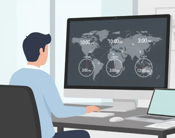 Professional coordinating global time zones